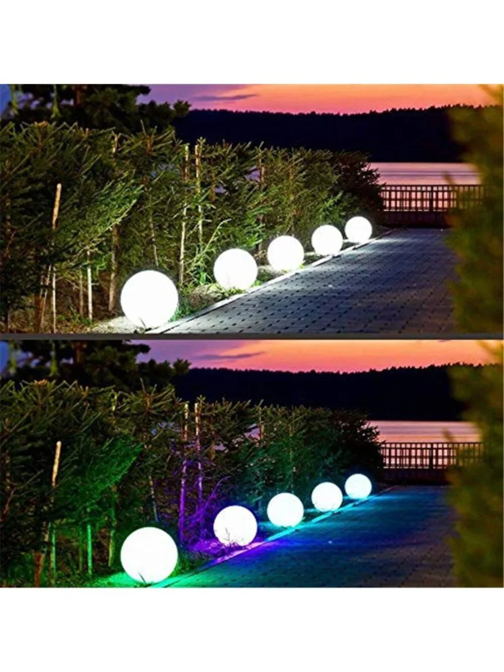 LED Ball Light, 6-Inch Rechargeable & Remote Control Globe Lights 16 RGB Colors